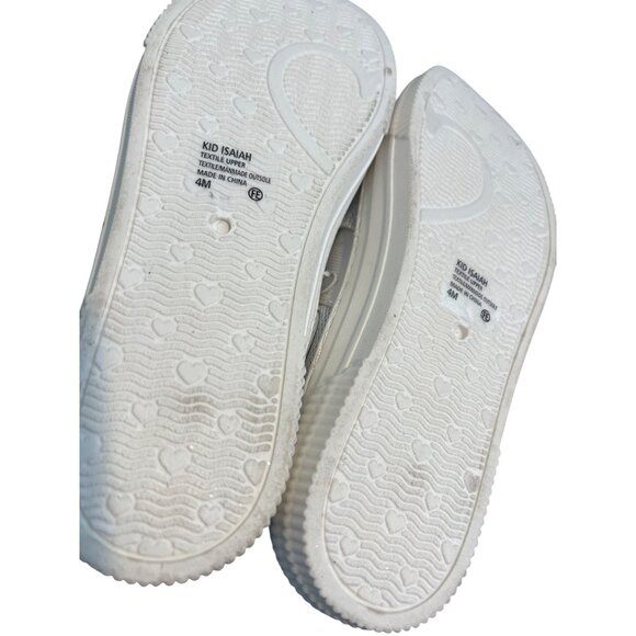 Jellypop Kid Isaiah Girls Silver Glitter Slip On Sneakers Shoes Size 4M NWOT - Picture 6 of 7